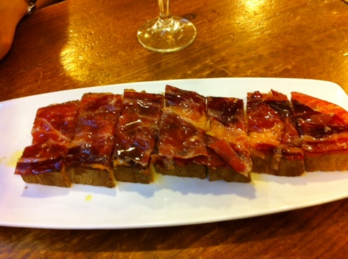 la tosta de jamón