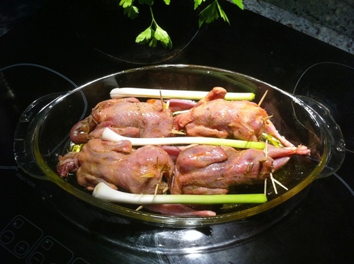Antes de meterlas al horno...