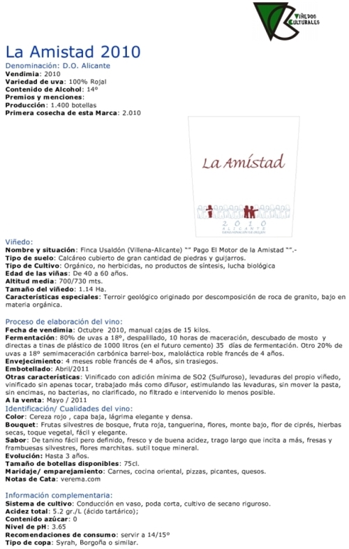 Tuve la oportunidad de probarlo en Fenavin y, dado que sólo hay 1.400 botellas, más vale que se dé prisa quien quiera probarlo :-) 