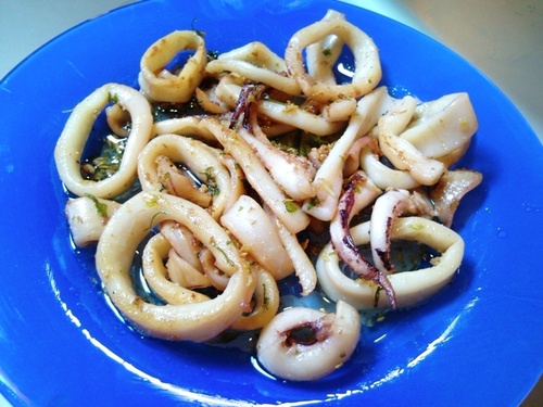 Calamares al ajillo
