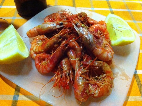 Gambita roja a la plancha...