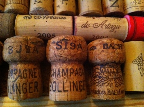 Detalle de cavas y champagnes...