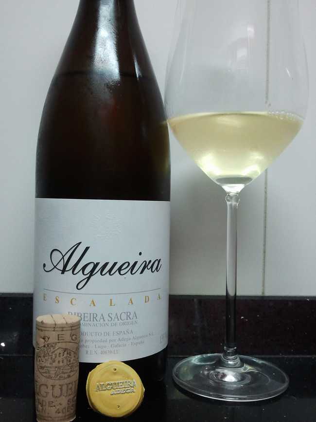 Y la cena de anoche, con un magnifico Algueira Escalada