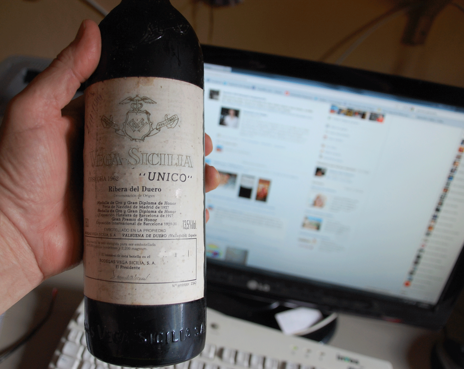 1962 Vega Sicilia me quedan 13 años para abrirlo