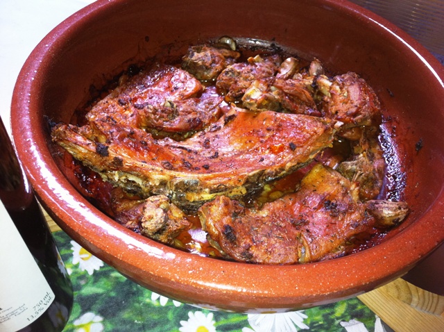 Ese asado de cabrito, ya es como de la familia, jejeje