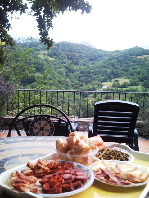 Las vistas de la casa...