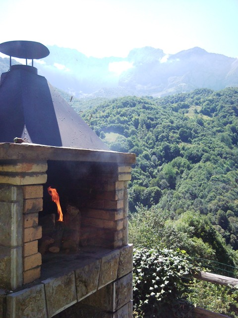 Las vistas desde la barbacoa, impresionantes...
