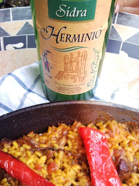 Arroz y conejo con sidra Herminio...