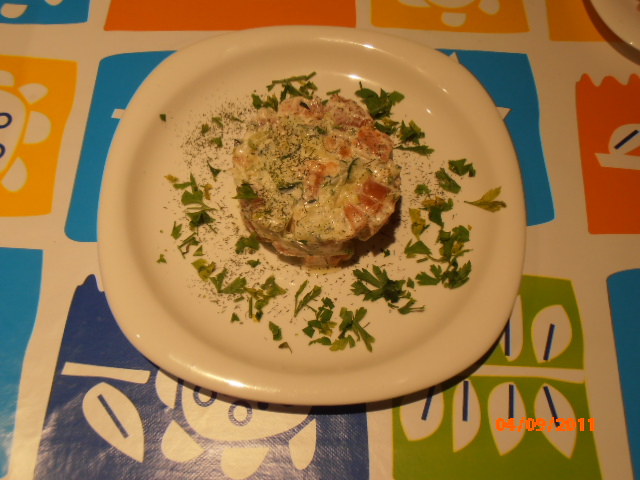 Tatziki de Salmón Marinado y Granna Padano
