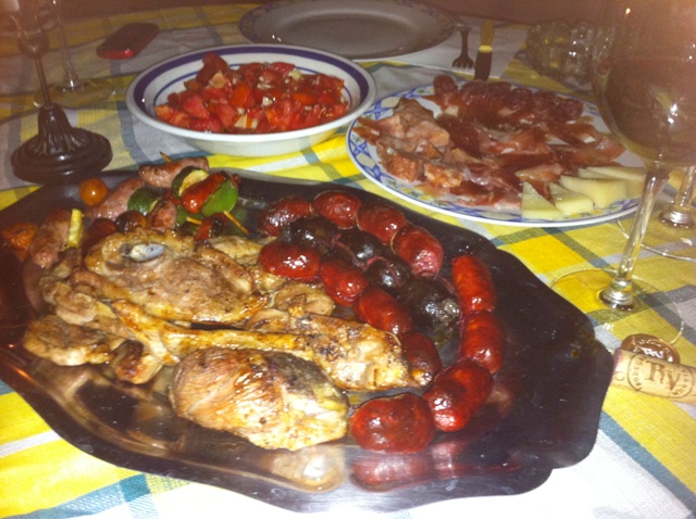 Una barbacoa, como no, jeje