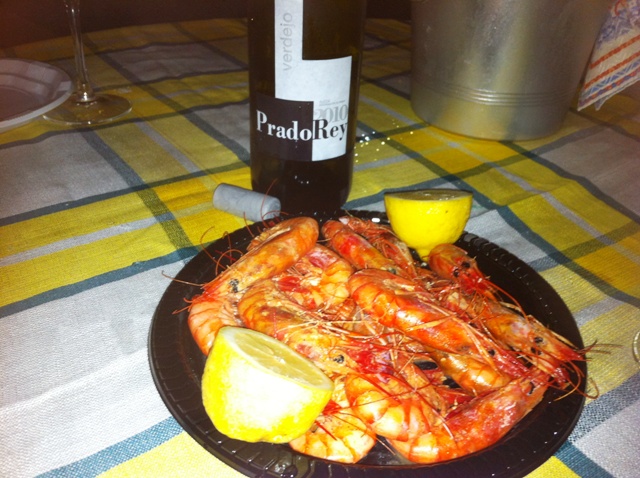 Gamba roja al horno
