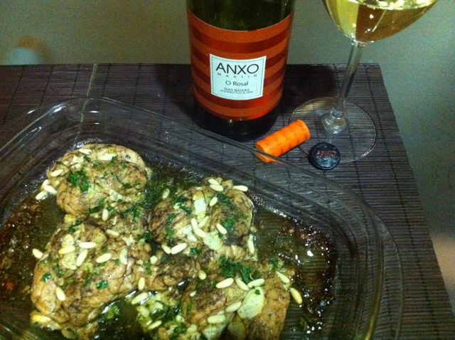 Sesos de cordero al horno