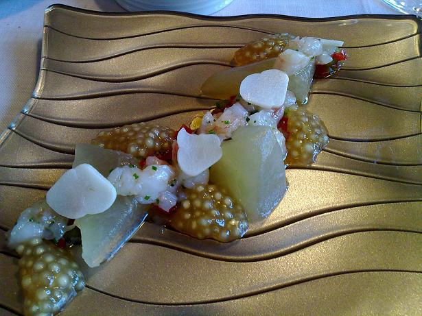 Restaurante en Bilbao Melón infusionado con palo cortado