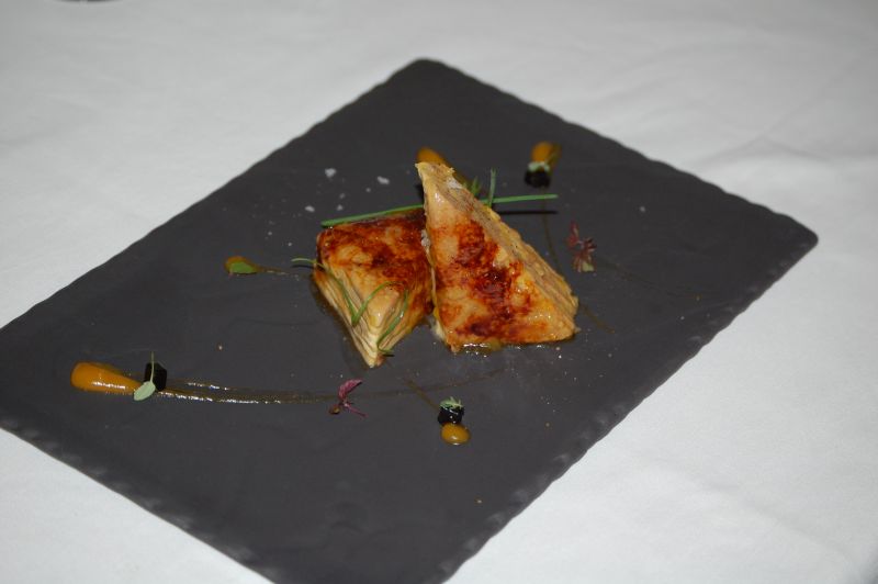 Venere Milhojas de foie y mango