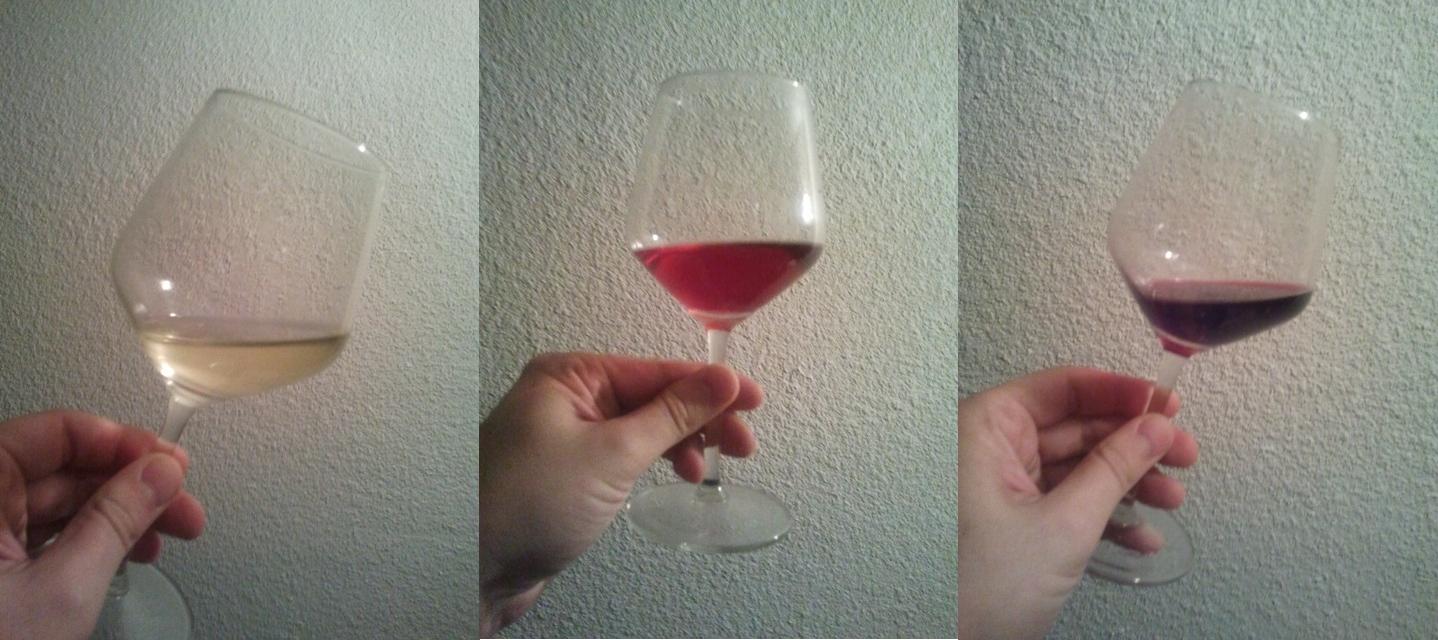 Muestras de los 3 vinos