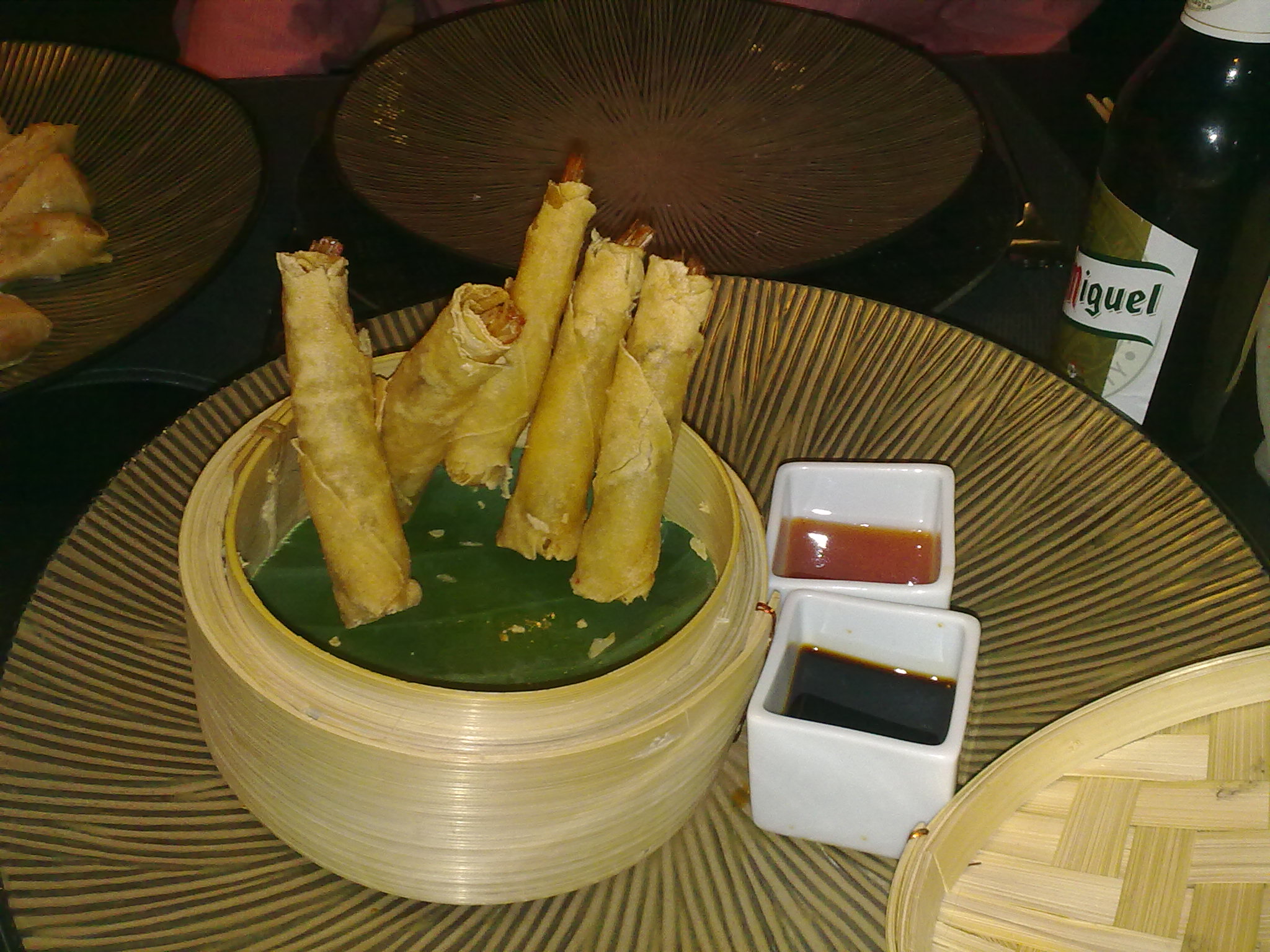 Embuelto de langostinos