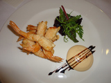 Allo e Aceite Tempura de langostinos