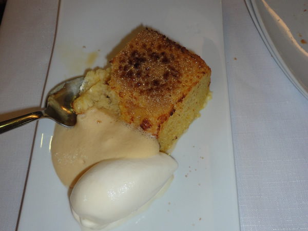 Allo e Aceite en Pontevedra Torrija con helado