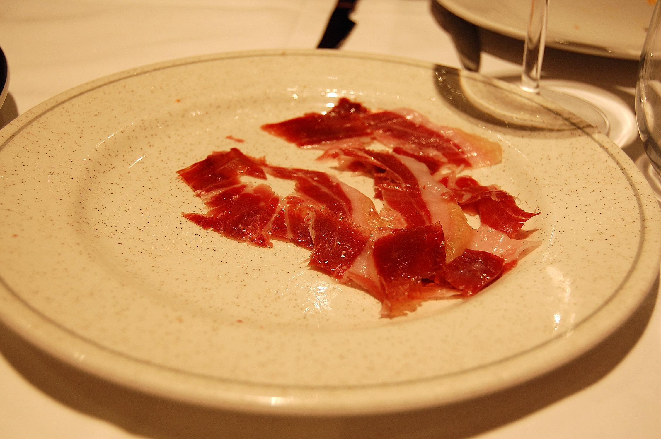 Ya quedaba poco jamón...