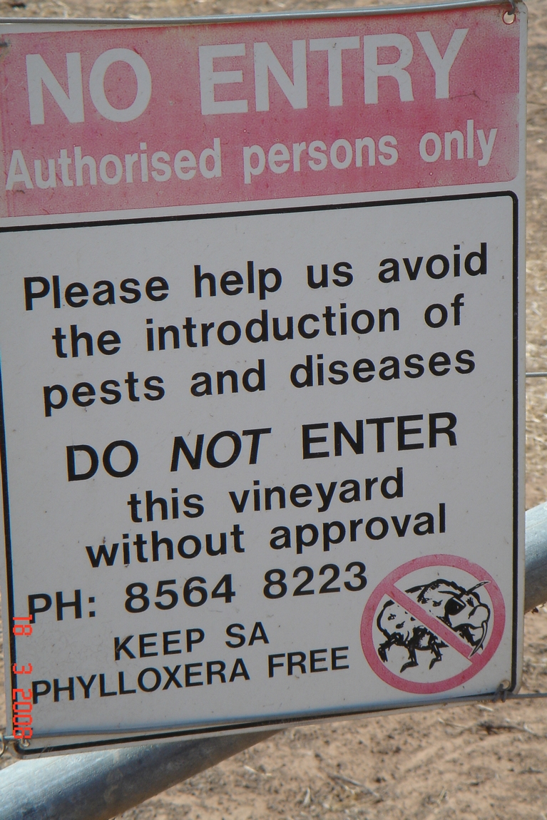 Cartel de prohibido el paso