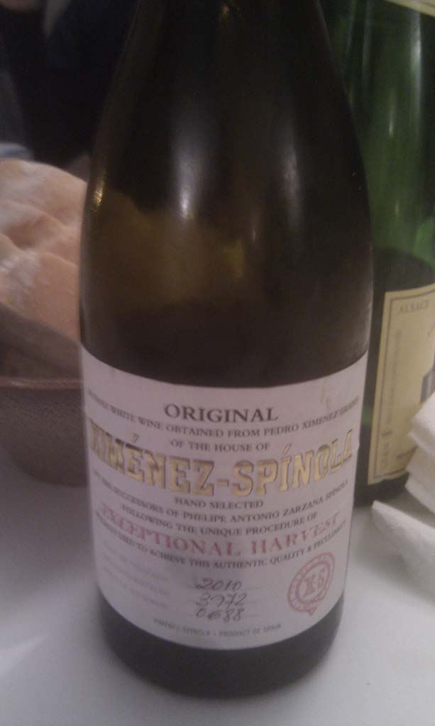 Otro vino que nos sorprendió, Ximenez Spinola