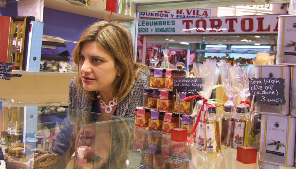 Puesto en el Mercado Central de Valencia