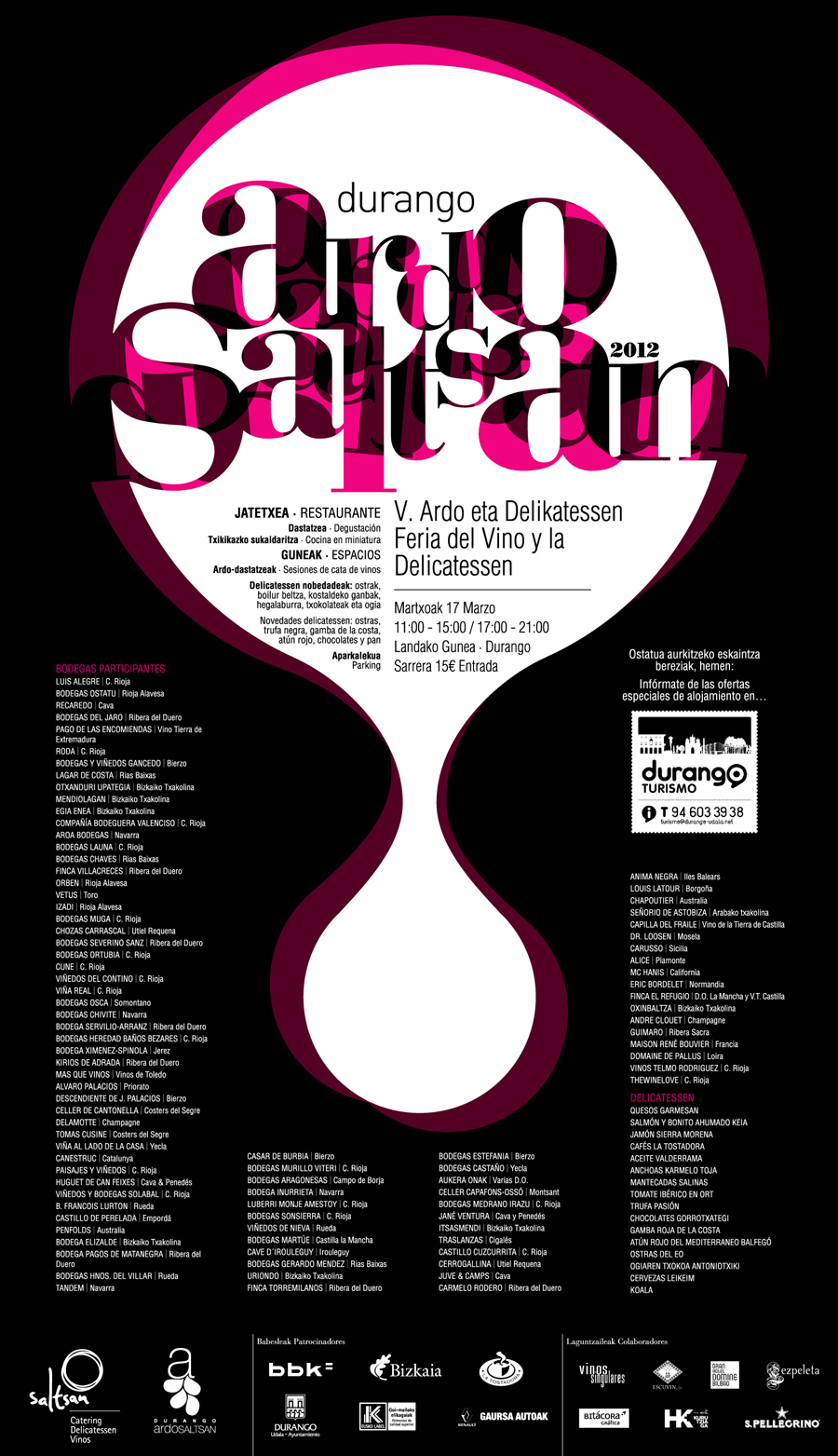 Cartel Feria de Ardo Saltsan en Durango