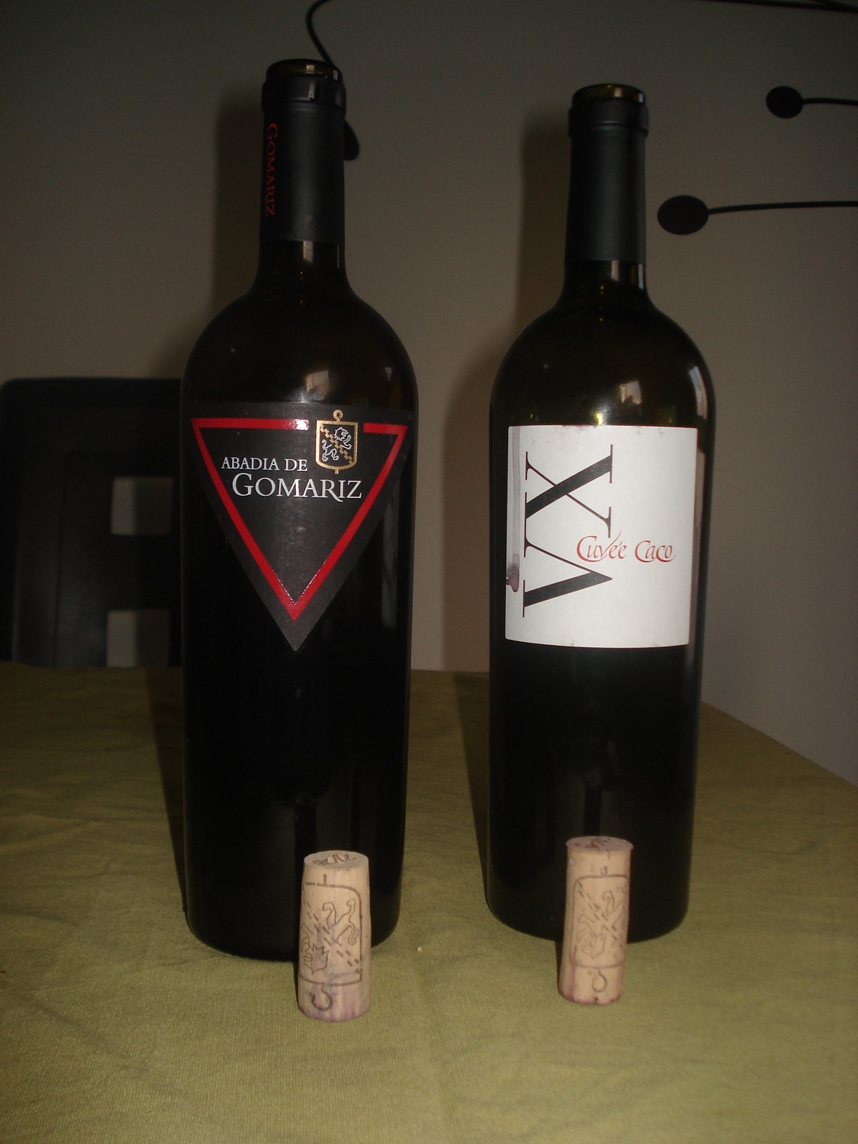 Abadía de Gomariz 2008 y Cuvee Caco VX 2006