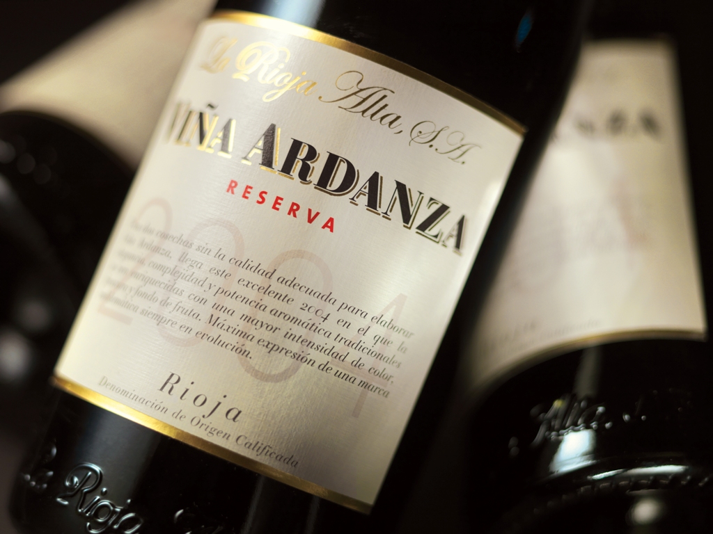 vino viña ardanza 2004
