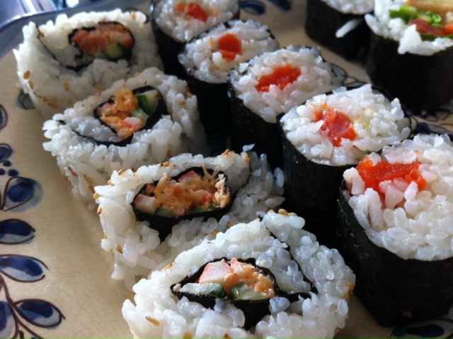 Sushi tradicional.