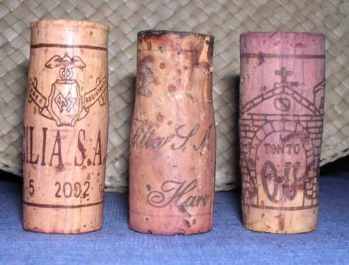 corcho manchado vino mal estado