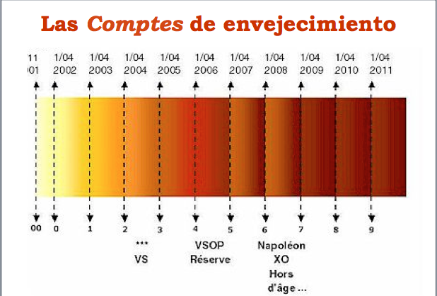 envejecimiento coñac cognac