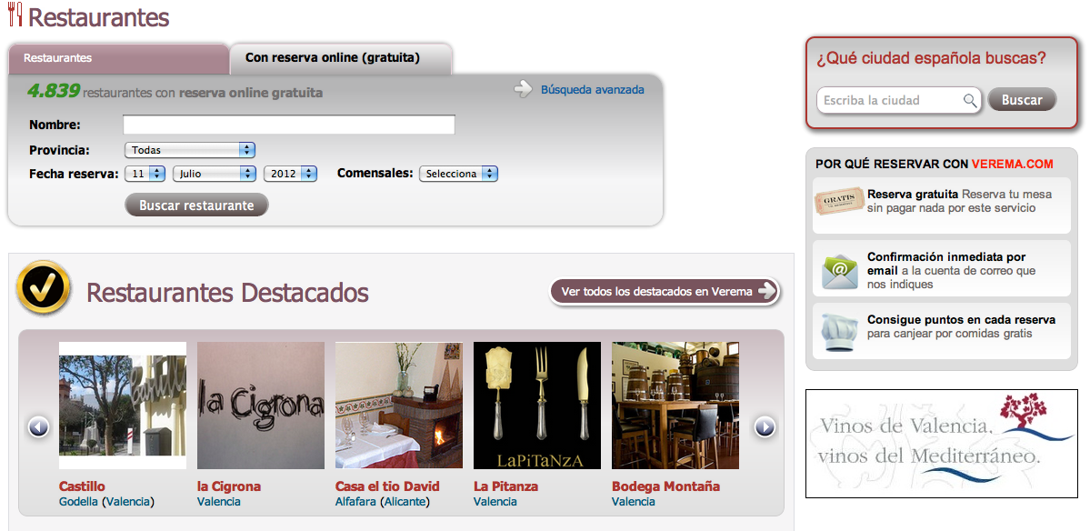 buscador restaurantes