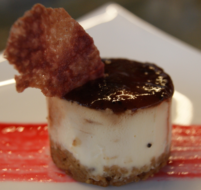El Reloj de Cuco Tarta de queso y cerezas.