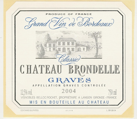 Chateau Brondelle Graves 2004