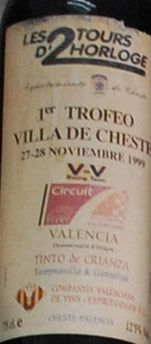 1er Trofeo Villa de Cheste y Chevalier
