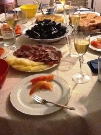 Lo que comimos, y faltan los suculentos langostinos a la plancha...