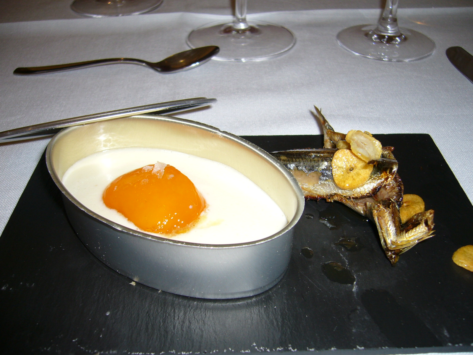 Restaurante El Conjuro Huevo con espichá