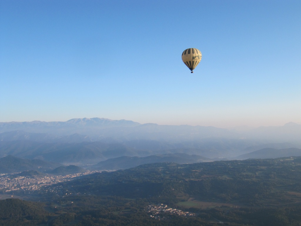 Sobrevolando La Garrotxa