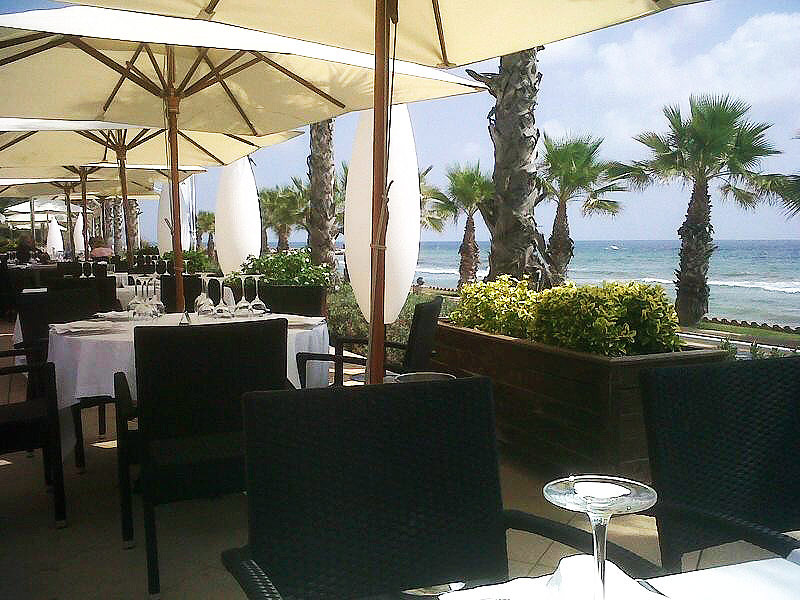 Restaurante Acqua Sitges Terraza frente al mar