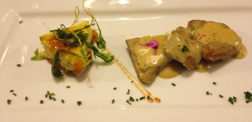 Restaurante en Valencia Matahambre de ternera del Valle del Esla con pastel de curry