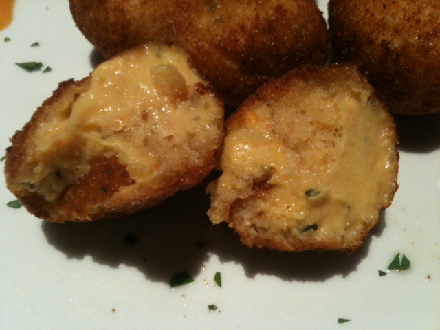 Croquetas de tomate practicando exhibicionismo ;-)