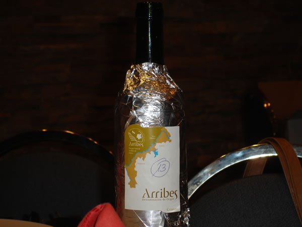 vino de Arrbes en la calificacion de añada 2009