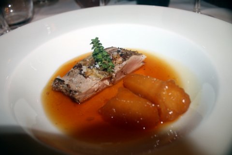 Faisán con membrillo