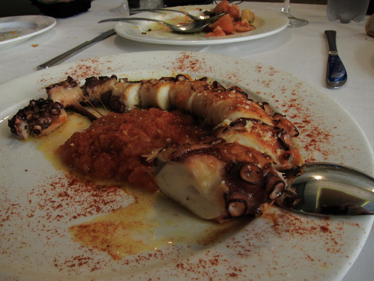 Restaurante Cervecería Capricho de Raquel Pulpo a la plancha