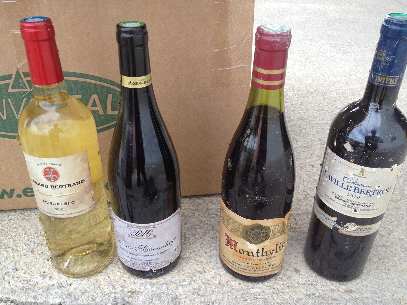 Botella a la extrema derecha - Minervois 2010 - Mas o meno misma caracteristicas que la Tour Boisée