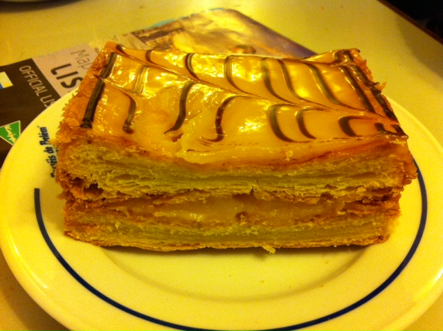 Milhojas de crema