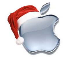 Logo navideño de Apple