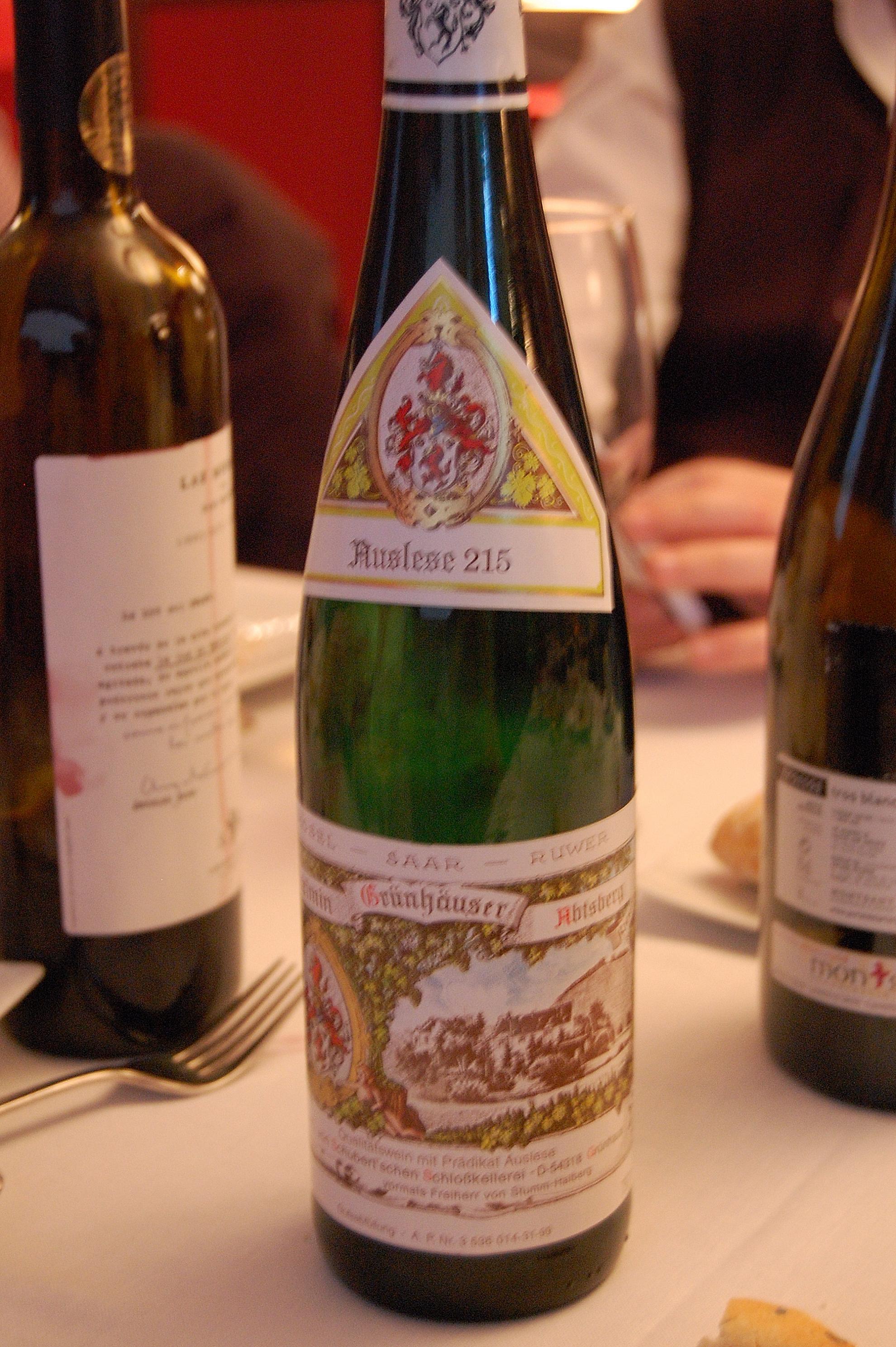 ¡Ay amigo cuando Herr sacó el Auslese...!