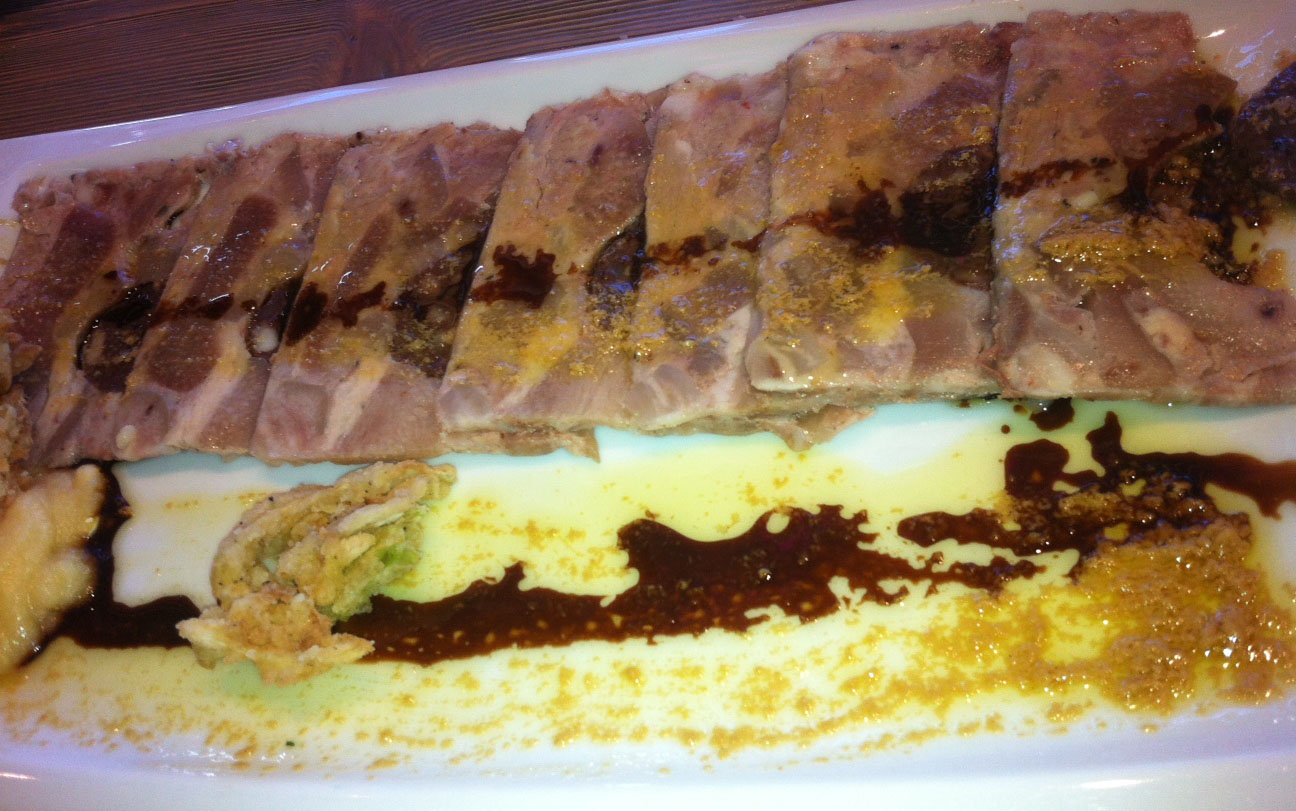 Carpaccio de olla aranesa